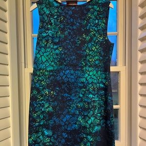 Tahari Patterned Dress, Size 14 EUC